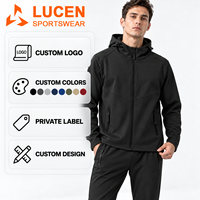 Ensemble de survêtement pour homme avec veste à capuche et pantalon, uniforme d'équipe de club, logo et couleur personnalisés, marque privée, survêtement d'entraînement sportif