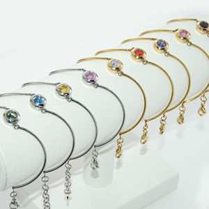 กำไลทอง ดีไซน์ล่าสุด คุณภาพสูง กำไลสแตนเลส 316L สร้อยข้อมือสแตนเลสสำหรับผู้หญิง - Product Image 1