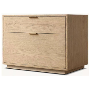 Mesa de Noche Cerrada MONTECITO, Muebles Modernos de Lujo, Mesita de Noche Cerrada para Dormitorio con Cajón - Product Image 1