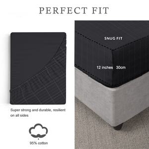 Sábana Antibacteriana con Bordado de Fibra de Plata Pura al 5% y 95% Algodón Orgánico para Uso Doméstico y Hotelero con Patrón Impreso - Product Image 5