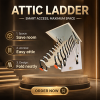 Échelle télescopique portable compacte en aluminium de conception moderne, réglable et pliante en acier pour la maison, l'appartement, l'atelier et l'usage domestique.