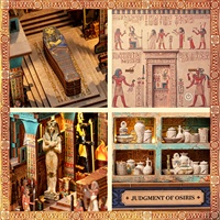Puzzle 3D en bois Temple of Eternity pour adolescents et débutants, décoration d'étagère, ornement