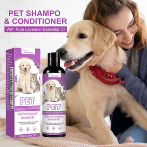 Shampooing et après-<span class=keywords><strong>shampoing</strong></span> pour animaux de compagnie à l'huile essentielle de lavande, nettoyage en profondeur doux pour chiens et chats, soulage les démangeaisons, fourrure saine et brillante - Product Image 3