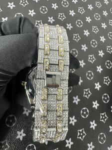 Reloj de Lujo de Alta Calidad con Moissanita VVS Personalizado, Estilo Hip-Hop con Diamantes, Oro Rosa, Automático y Mecánico - Product Image 4