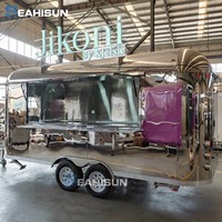 Remorque alimentaire mobile, camion-restaurant, équipement de cuisine, remorque à café pour entreprise, food truck européen, caravane à burgers