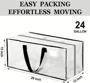 Bolsas de Mudanza Grandes con Cierre y Asas, Bolsas de Almacenamiento Plegables para Ropa, Mantas y Ropa de Cama - Product Image 2