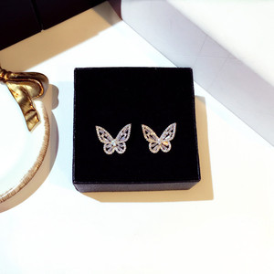 <span class=keywords><strong>Boucles</strong></span> <span class=keywords><strong>d</strong></span>'<span class=keywords><strong>oreilles</strong></span> <span class=keywords><strong>papillon</strong></span> en Zircon, saucière personnalisée, en diamant scintillant, aiguille en <span class=keywords><strong>argent</strong></span> 925 - Product Image 5