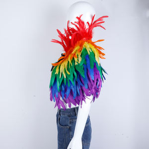 ชุดคอสเพลย์ผ้าคลุมไหล่ขนนกสำหรับผู้ใหญ่สำหรับผู้หญิงโบฮีเมียนแนววินเทจฮาโลวีนอุปกรณ์ประกอบฉากสำหรับถ่ายภาพบนเวที - Product Image 3