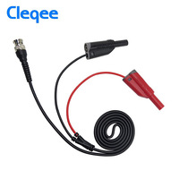 Câble de test Cleqee P1010 BNC Q9 vers double prise banane blindée empilable 4 mm avec sondes 120 cm