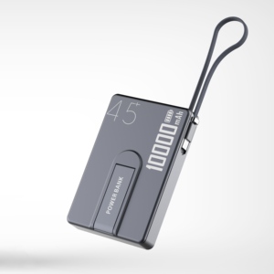 Batterie externe haute qualité 10000mAh, charge rapide 45W PD, charge sans fil, câble intégré - Product Image 2