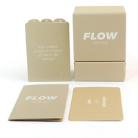 Boîte personnalisée écologique et durable en carton pour cartes de jeu, cartes d'indexation, cartes d'affirmation, avec impression personnalisée et couleur sur mesure