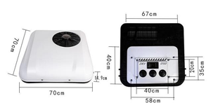 Ventilatore Elettrico da Tetto Tutto-in-Uno per Camion DC12V/24V Zest - Product Image 3