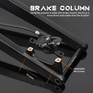 Phuộc xe đạp leo núi MTB bằng carbon, trục xuyên 15-110mm, kiểu dáng nhà máy sản xuất, dây dẫn bên trong - Product Image 4