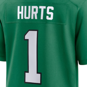 ステッチケリーグリーンアメリカンフットボールジャージー1ジェイレンハーツ6スミス11ブラウン26サコンバークレー12カニンガム20ドーキンス - Product Image 2