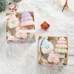 Nueva caja de regalo de velas aromáticas color macarrón al por mayor, perfecta como regalo para novias, crea una atmósfera navideña. - Product Image 2