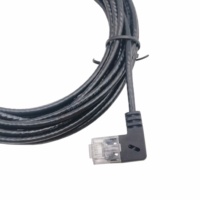 Kabel LAN RJ45 CAT6 8p8c Ultra Tipis Terintegrasi 32awg Sudut 90 Derajat Bawah/Atas/Kanan/Kiri Netral