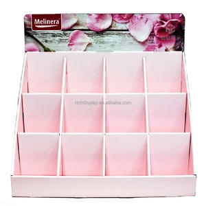 Изготовленный на заказ экологичный настольный стенд из картона с цветной печатью для продвижения косметики и средств по уходу за кожей - Product Image 2