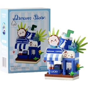 Dream Small Shop, Scena Urbana Cambiante con Sei Scene, Blocchi da Costruzione a Micro-Particelle Autentici, Giocattolo Decorativo di Tendenza e Best-Seller - Product Image 6
