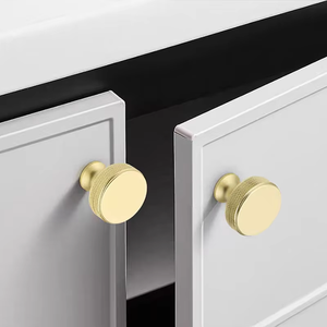 Cabinet Drawer Aluminum Knurl <b>Pulls</b> Handles Knurled Aluminium Profile Knob Kitchen Knurling Aluminium Black T <b>Bar</b> Handle - Product Image 3