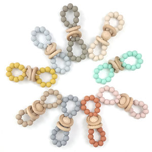 Pulseras de Silicona de Grado Alimenticio, Ecológicas, con Cuentas de Juguete, Mordedor para Bebés, Alivio del Dolor de Encías, Portátil y Seguro - Product Image 3