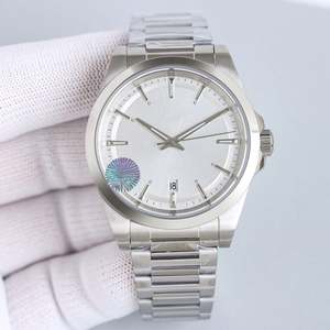 Reloj Mecánico de Lujo para Hombre con Esfera Marrón Sunburst, Indicador de Fecha, Cristal de Zafiro y Correa de Acero Inoxidable 904L - Product Image 3