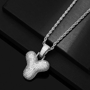 Hip Hop 26 anglais lettre pendentif <span class=keywords><strong>Rap</strong></span> mode grosse lettre pendentif hommes et femmes le même collier DMLA--009 - Product Image 6
