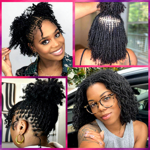 Extensions de cheveux humains bouclés de 0,15 cm, pointes bouclées, pour femmes afro-américaines, cheveux Remy au crochet, 8 pouces, fournisseur en gros de boutique américaine - Product Image 6