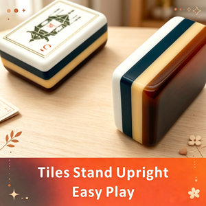 US warehouse fast delivery customized four-layer high-end American Mahjong <b>set</b>, 160 pieces, hand-painted acrylic, foldable, mode - Product Image 5