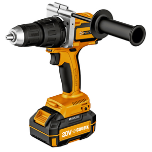 Professional Power Tools <b>Drill</b> With Battery 20 Volt Wireless <b>Screwdriver</b> <b>Cordless</b> <b>Drill</b> Coofix High Durability Two Batteries and - Product Image 5