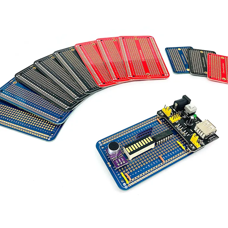 심천 사용자 정의 범용 전자 회로 Breadboard 프로토 타이핑 12 개/몫 Pcb 보드 프로토 타입 회로 Pcba 어셈블리