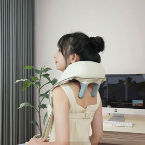 Jinboyang Electric Cordless 3D Rücken <span class=keywords><strong>massage</strong></span> gerät Neues beheiztes hand freies Deep Shiatsu-Gerät für Hals und Schulter - Product Image 1