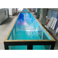 Piscine conteneurisée moderne de haute qualité Mabis M-C-23 de 40 pieds avec garantie d'un an