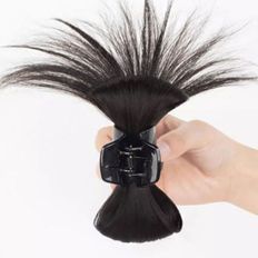 Extension per capelli spinosi da donna con spille da placcaggio con accessori per capelli umani a metà capelli - Product Image 1