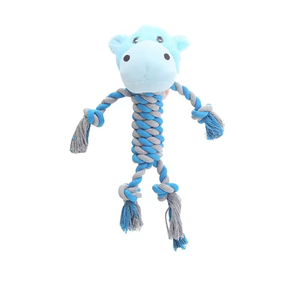 New Kinghon KH-31299 Durable Knot Soft Rope Pet Squeaking Toy Bite Resistant Grinding Teeth Dog Puppy Chew <b>Plush</b> Training Molar - Product Image 6