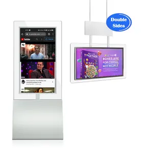 Semi-Outdoor Retail Store Lcd Window Display Double-Sided Hanging Advertising Screen Lcd Window Advertising Display