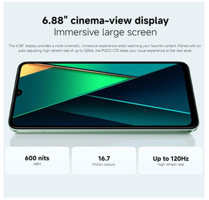 <span class=keywords><strong>Poco</strong></span> C75 Doble SIM, CPU Deca-Core, 8GB RAM, 256GB ROM, Sistema Operativo en Inglés, <span class=keywords><strong>5G</strong></span>, GPS, Bluetooth, Huella Dactilar, Reconocimiento Facial - Product Image 4