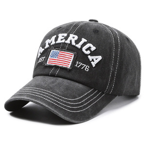 Washable Soft Top Unisex <b>Baseball</b> <b>Cap</b> Sporty Embroidered Leisure Buckle Adjustable 100% Cotton Denim <b>Cap</b> Sun Protection - Product Image 3