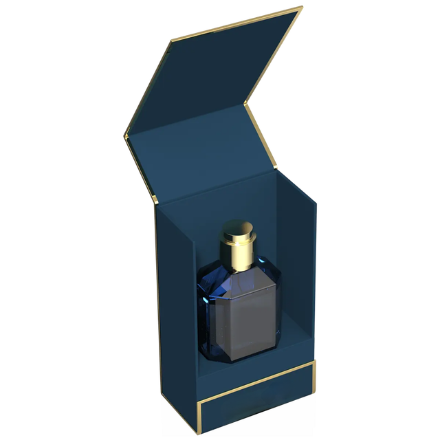 Large Luxury Gift Box Magnetic Folding Box Coated Paperboard Box Custom Stamping  Extension Perfume Watch Leather Gift Packaging
