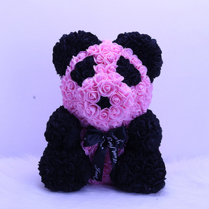 Déco Boutique Mini Rose Mousse Nounours Fleurs Saint Valentin Cadeau Fleur <span class=keywords><strong>Ours</strong></span> Pour Cimetière - Product Image 3