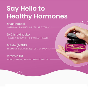 Complément alimentaire en poudre personnalisé Myo-Inositol et D-chiro Ovasitol avec Vitamine D3 pour soutenir la santé hormonale et les cycles réguliers - Product Image 2