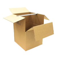 Boîte en carton ondulé personnalisée en gros pour armoire, grande boîte de rangement pour robe, boîte de déménagement, boîte en papier durable