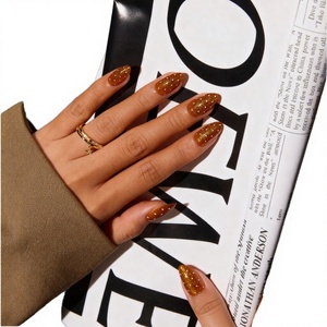 30 <span class=keywords><strong>Uñas</strong></span> Postizas <span class=keywords><strong>de</strong></span> Cobertura Completa, Color Marrón, Diseño <span class=keywords><strong>de</strong></span> <span class=keywords><strong>Uñas</strong></span> <span class=keywords><strong>Acrílicas</strong></span> con Puntos Blancos, Estilo Ojo <span class=keywords><strong>de</strong></span> Gato, Suministros <span class=keywords><strong>de</strong></span> Belleza al por Mayor, Diseño <span class=keywords><strong>de</strong></span> Lujo - Product Image 4