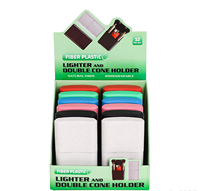 Vente en gros de couvercles magnétiques dégradables de 105 mm pour étui à cigarettes avec 2 trous pour cigarettes et 1 trou pour briquet, accessoires pour fumeurs