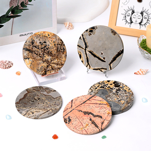 Nouvelle Arrivée : Plaque de Cristal Naturel Polie à la Main, Pierre Décorative en Cristal pour Cadeau - Product Image 1