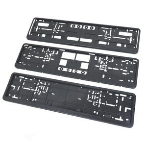 Marco de Matrícula de Plástico Negro Tamaño Estándar Europeo, Soporte para Placa de Matrícula Tamaño Arabia Saudita Medio Oriente - Product Image 1