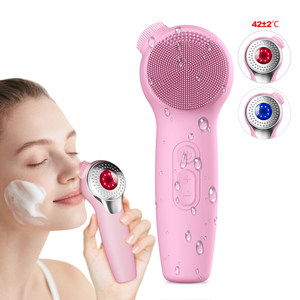Electric Facial Cleansing Brush IPX7 Waterproof Rechargeable Exfoliating and Massaging Silicone <strong>Face</strong> <strong>Scrubber</strong> - Product Image 1