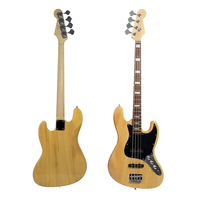 Guitare basse électrique HUASHENG de haute qualité à 4 cordes en acier avec manche en érable et corps en tilleul, OEM disponible