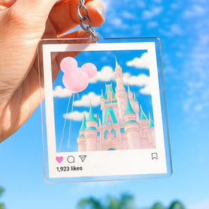 Tùy chỉnh lâu đài Acrylic <span class=keywords><strong>Keychain</strong></span> trong suốt <span class=keywords><strong>Mickey</strong></span> bóng hình ảnh khung quyến rũ công viên chủ đề lưu niệm Túi phụ kiện - Product Image 1