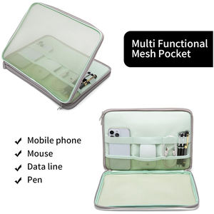 Grand sac de transport en polyester de <span class=keywords><strong>13</strong></span> pouces et 15 pouces avec pochette pour ordinateur portable en maille transparente pour femmes - Product Image 4