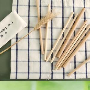 Pajitas de Bambú Natural Desechables Biodegradables con Logotipo Personalizado para Té de Burbujas Ecológicas - Product Image 2